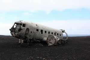 Место крушения dc-3 в Исландии