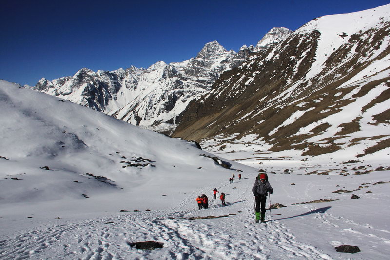 Трек к базовому лагерю Эвереста, перевал Чо Ла, Cho La  Pass