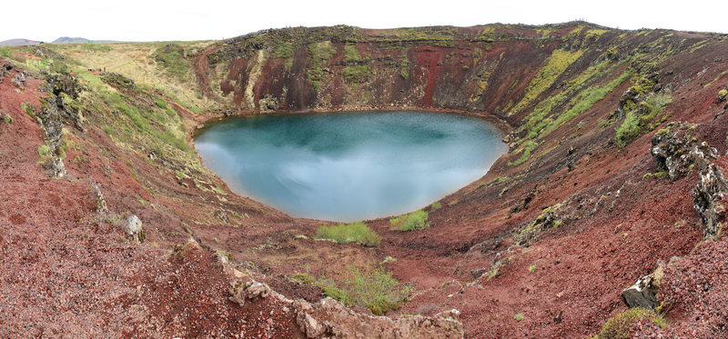 кратер Керид с озером, Исландия, Золотое кольцо