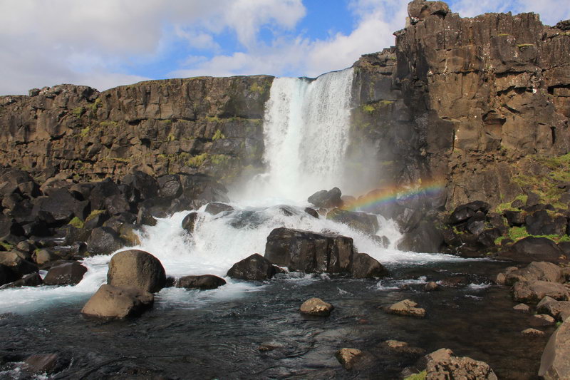 водопад Эхсараурфосс, парк Тингвеллир, Золотое кольцо Исландии