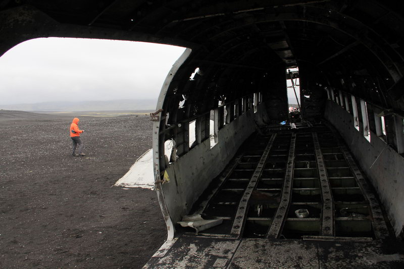 место крушения самолета dc-3 в Исландии