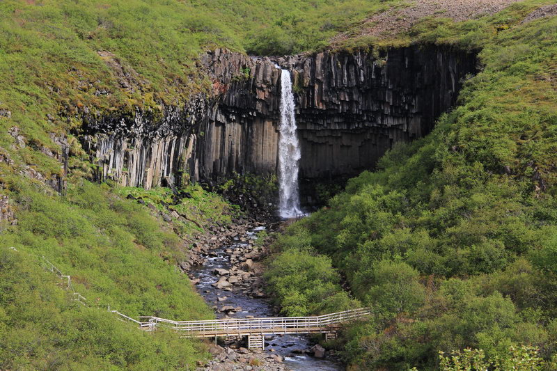 водопад Свартифосс, Юг Исландии 2017