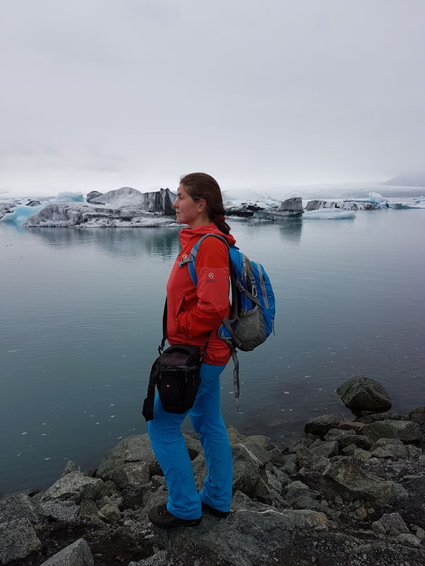 портрет в ледниковой лагуне, Исландия 2017