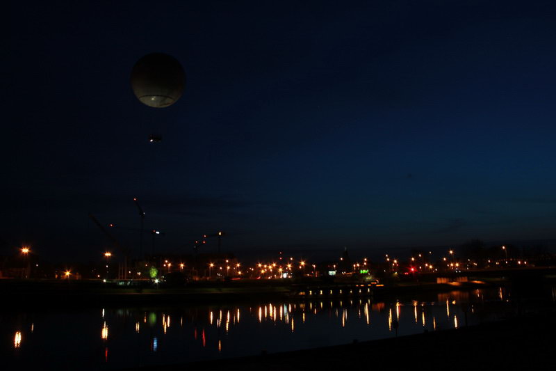 Воздушный шар над Краковом