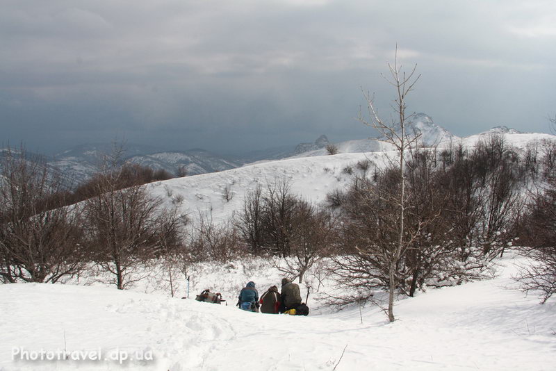 поход по Крыму зимой